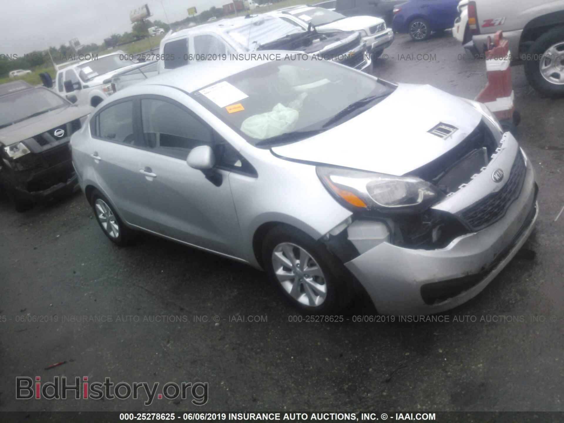 Фотография KNADN4A34F6459490 - KIA RIO 2015