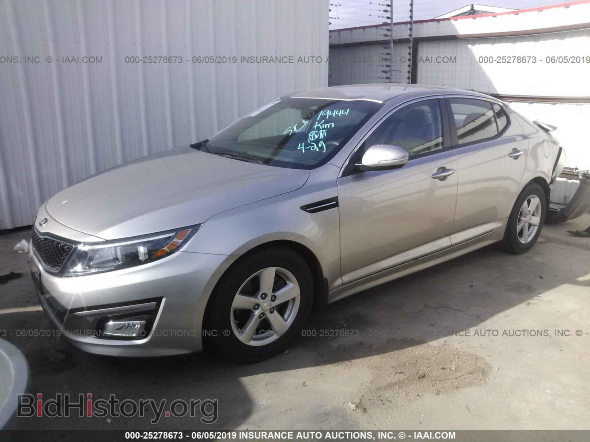 2015 KIA OPTIMA - VIN: KNAGM4A77F5587117 - Фото 2
