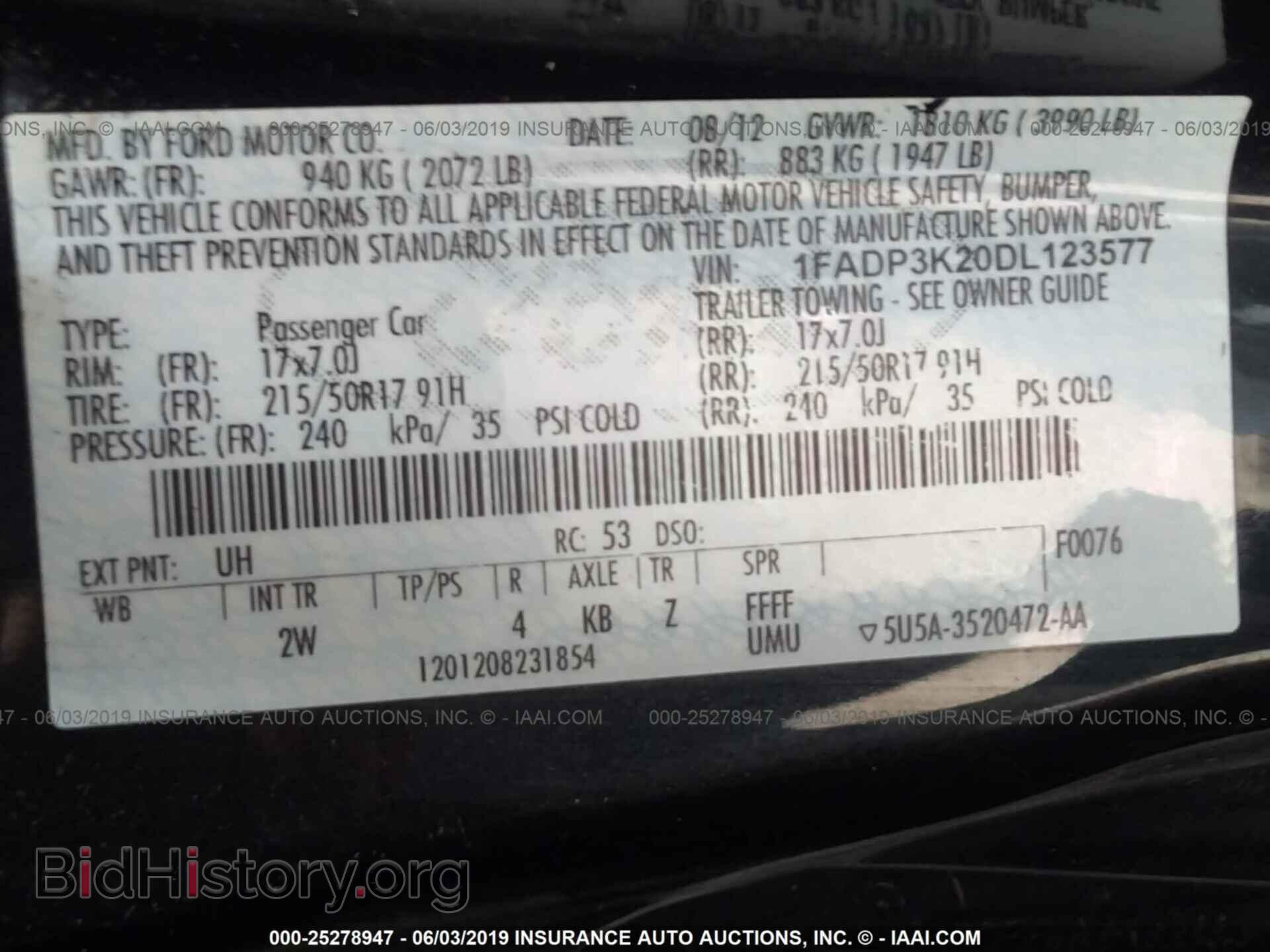 2013 FORD FOCUS - VIN: 1FADP3K20DL123577 - Photo 9