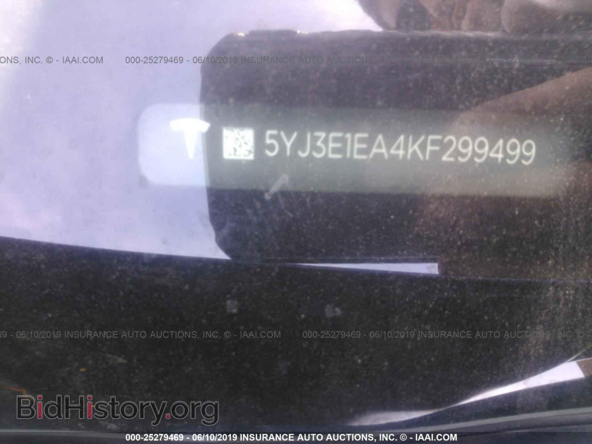 2019 TESLA MODEL 3 - VIN: 5YJ3E1EA4KF299499 - Photo 9