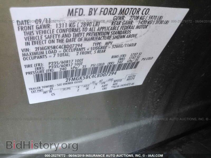 2012 Ford FLEX (VIN 2FMGK5BC4CBD07294) — photo 9 of 10