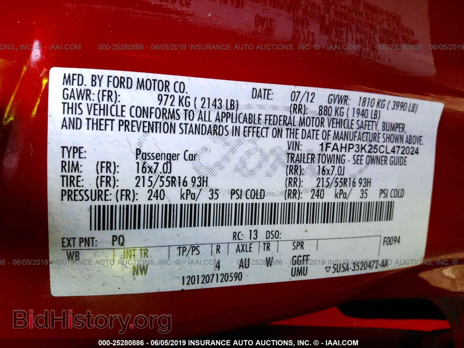 2012 FORD FOCUS - VIN: 1FAHP3K25CL472024 - Photo 9