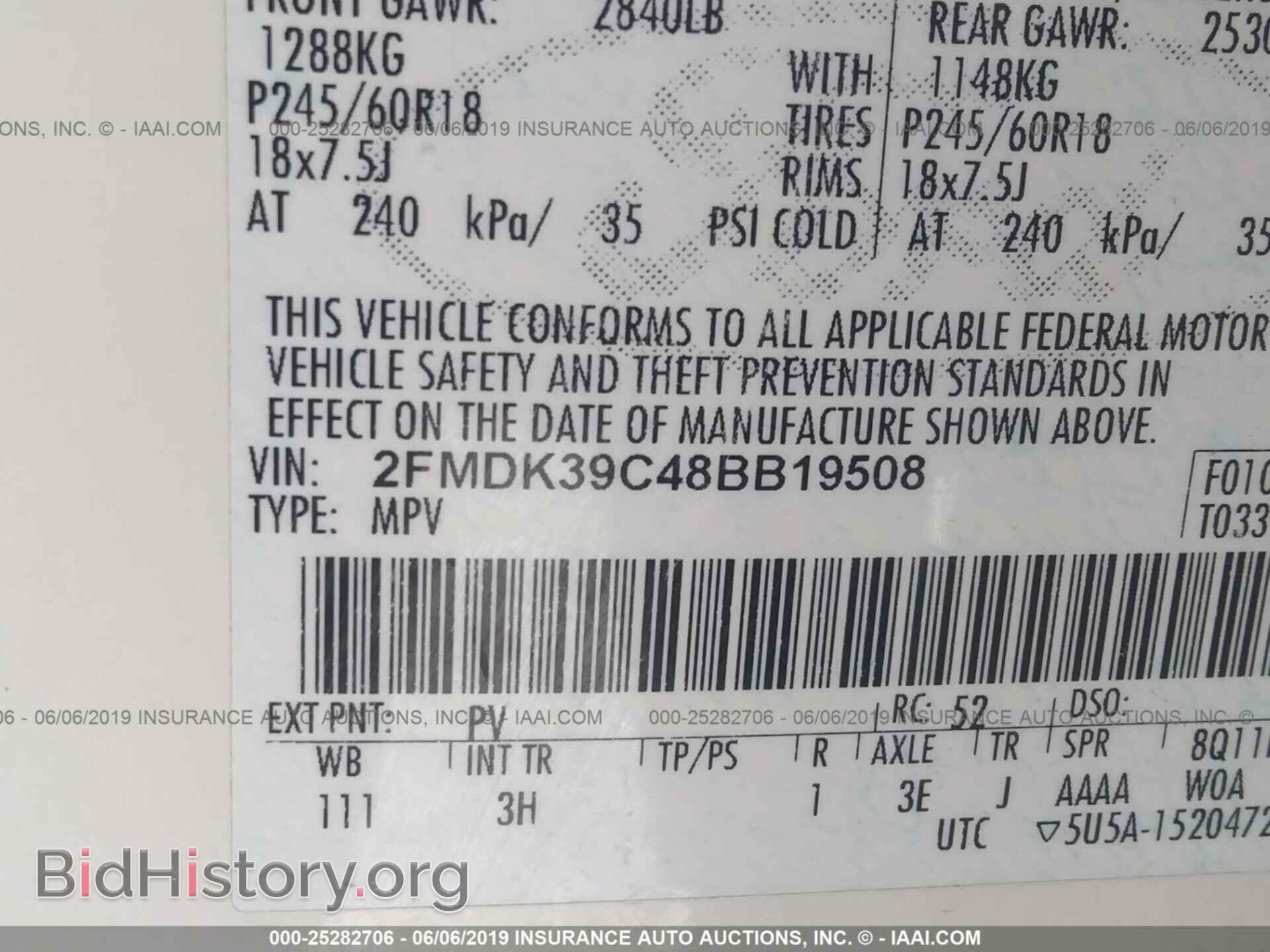 2008 FORD EDGE - VIN: 2FMDK39C48BB19508 - Photo 9