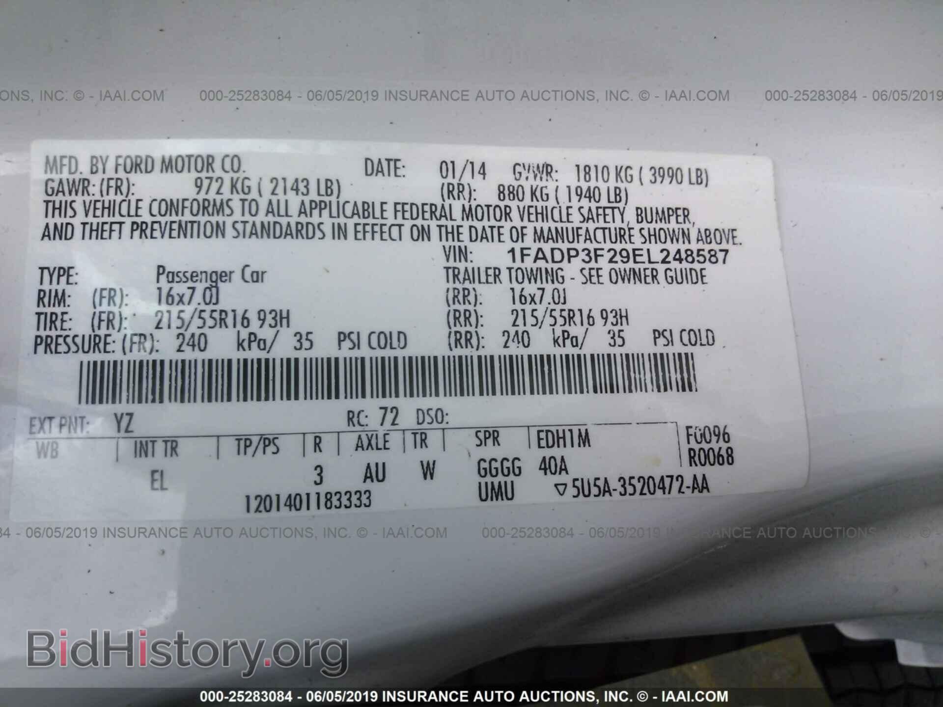 2014 FORD FOCUS - VIN: 1FADP3F29EL248587 - Photo 9