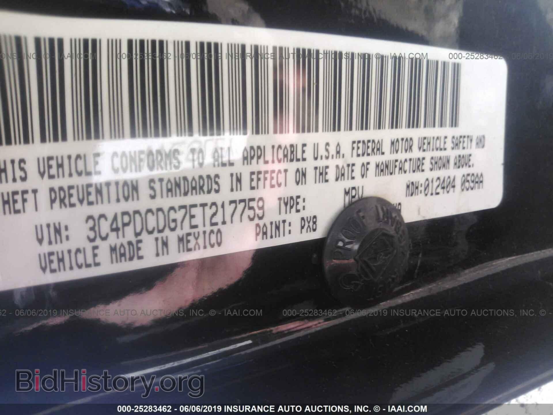 2014 DODGE JOURNEY - VIN: 3C4PDCDG7ET217759 - Фото 9