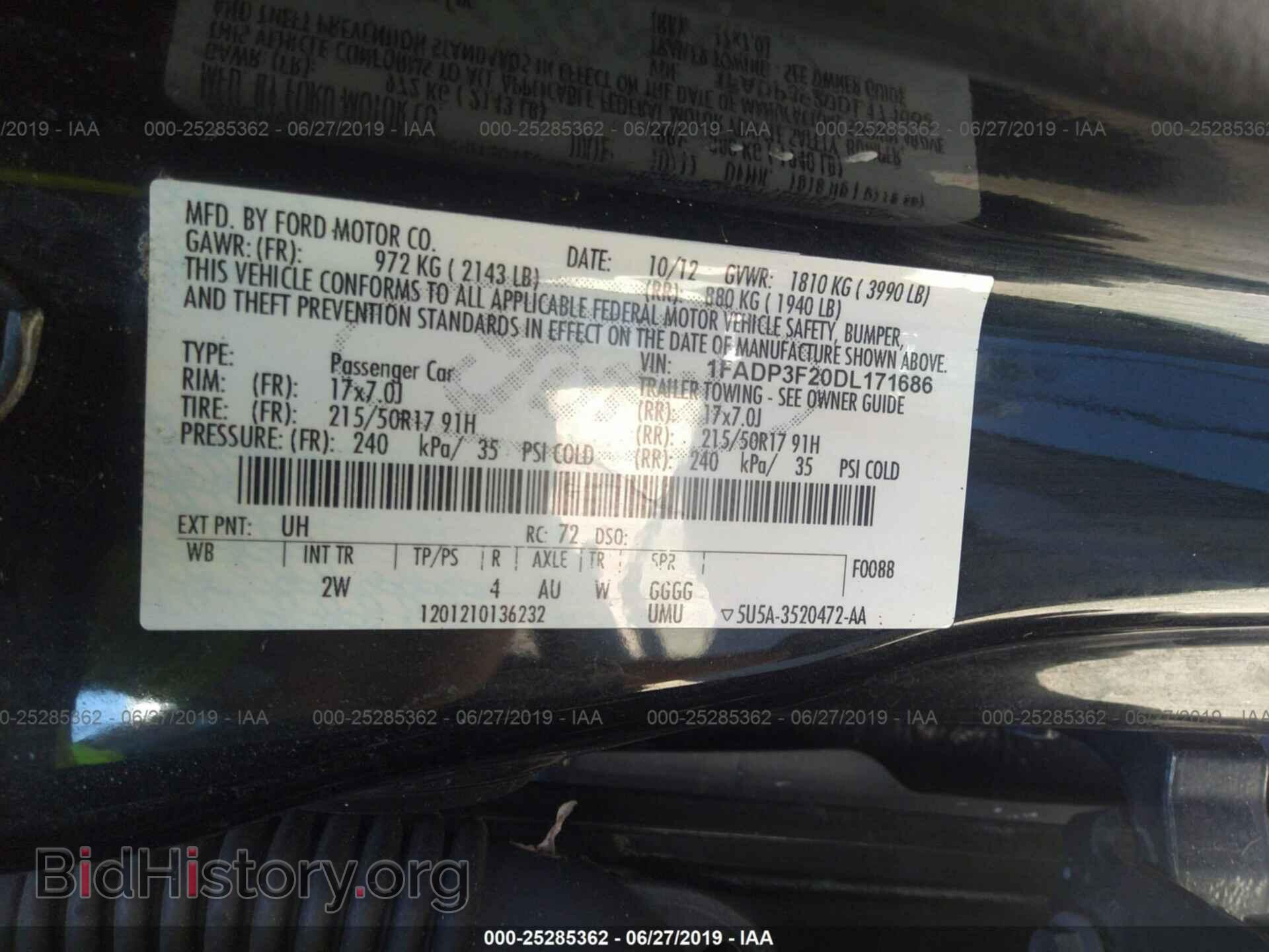 2013 FORD FOCUS - VIN: 1FADP3F20DL171686 - Photo 9