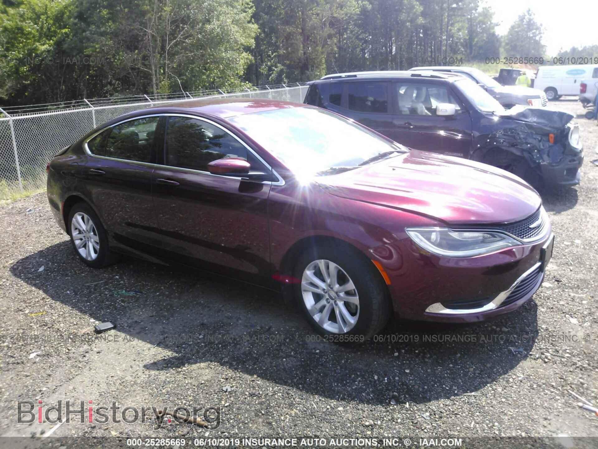 Фотография 1C3CCCAB9GN141477 - CHRYSLER 200 2016
