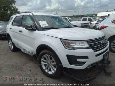 2016 Ford EXPLORER, белый — VIN 1FM5K7BH5GGA12864, IAAI