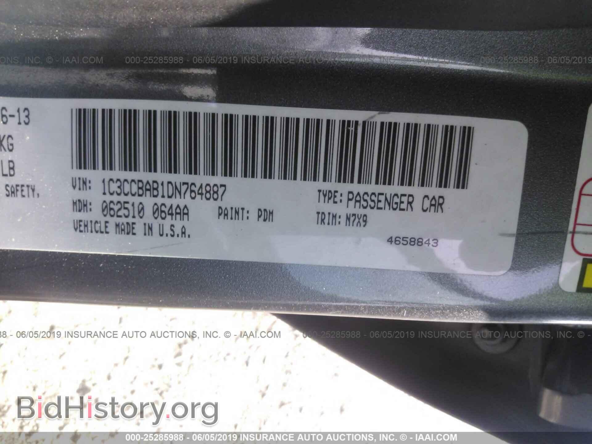 2013 CHRYSLER 200 - VIN: 1C3CCBAB1DN764887 - Photo 9