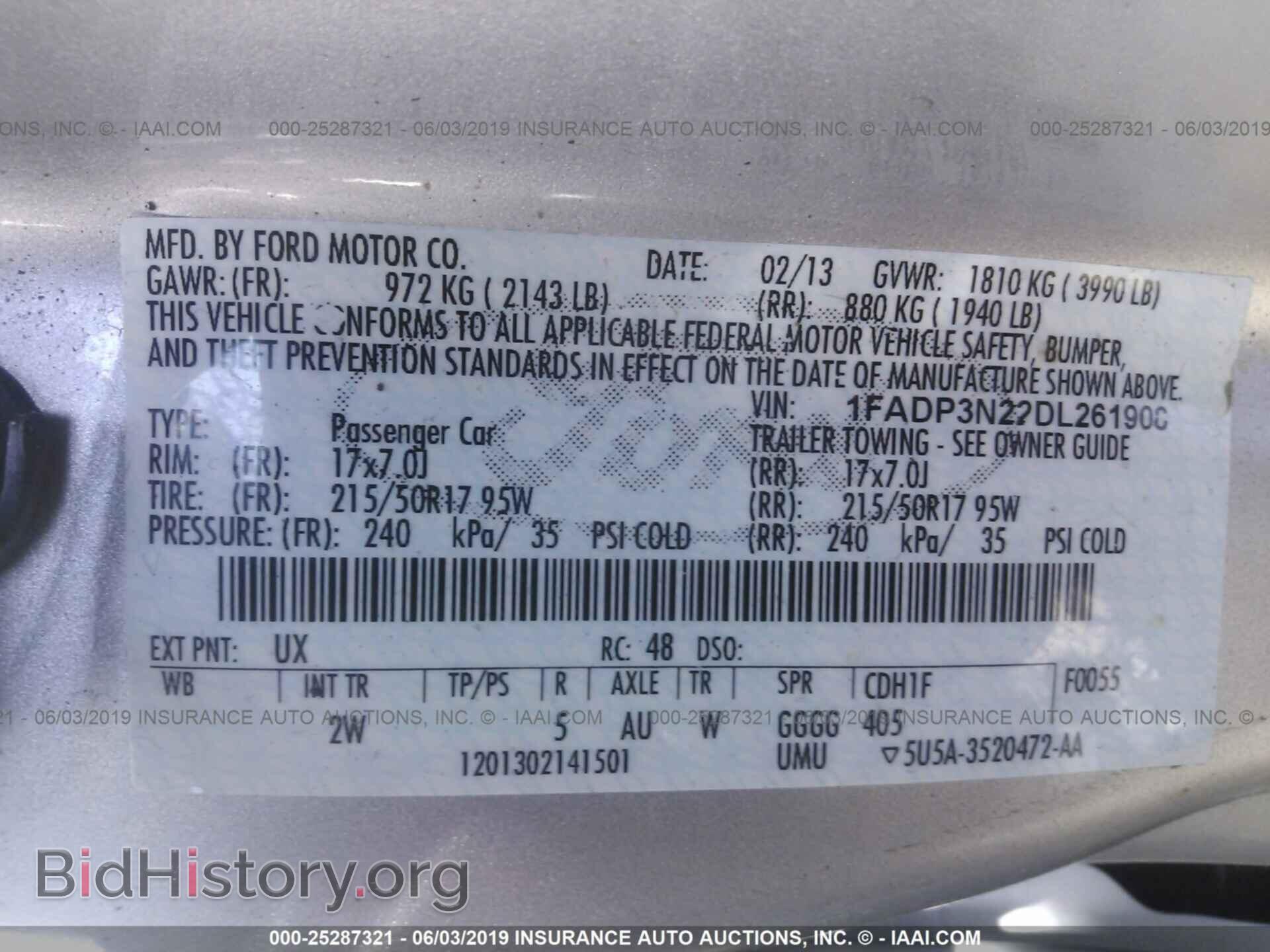 2013 FORD FOCUS - VIN: 1FADP3N22DL261908 - Photo 9