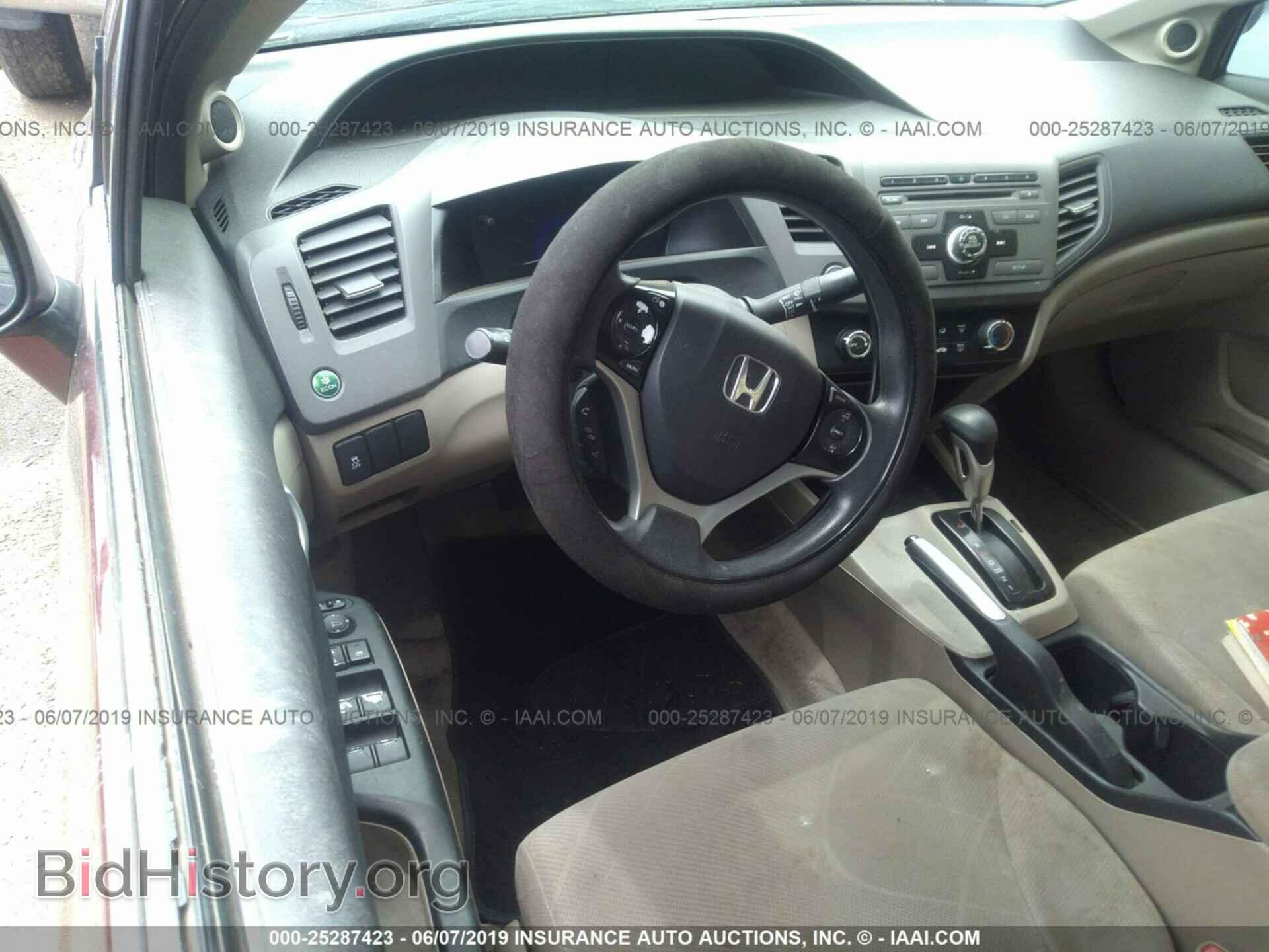 2012 HONDA CIVIC - VIN: 19XFB2F82CE336211 - Фото 5