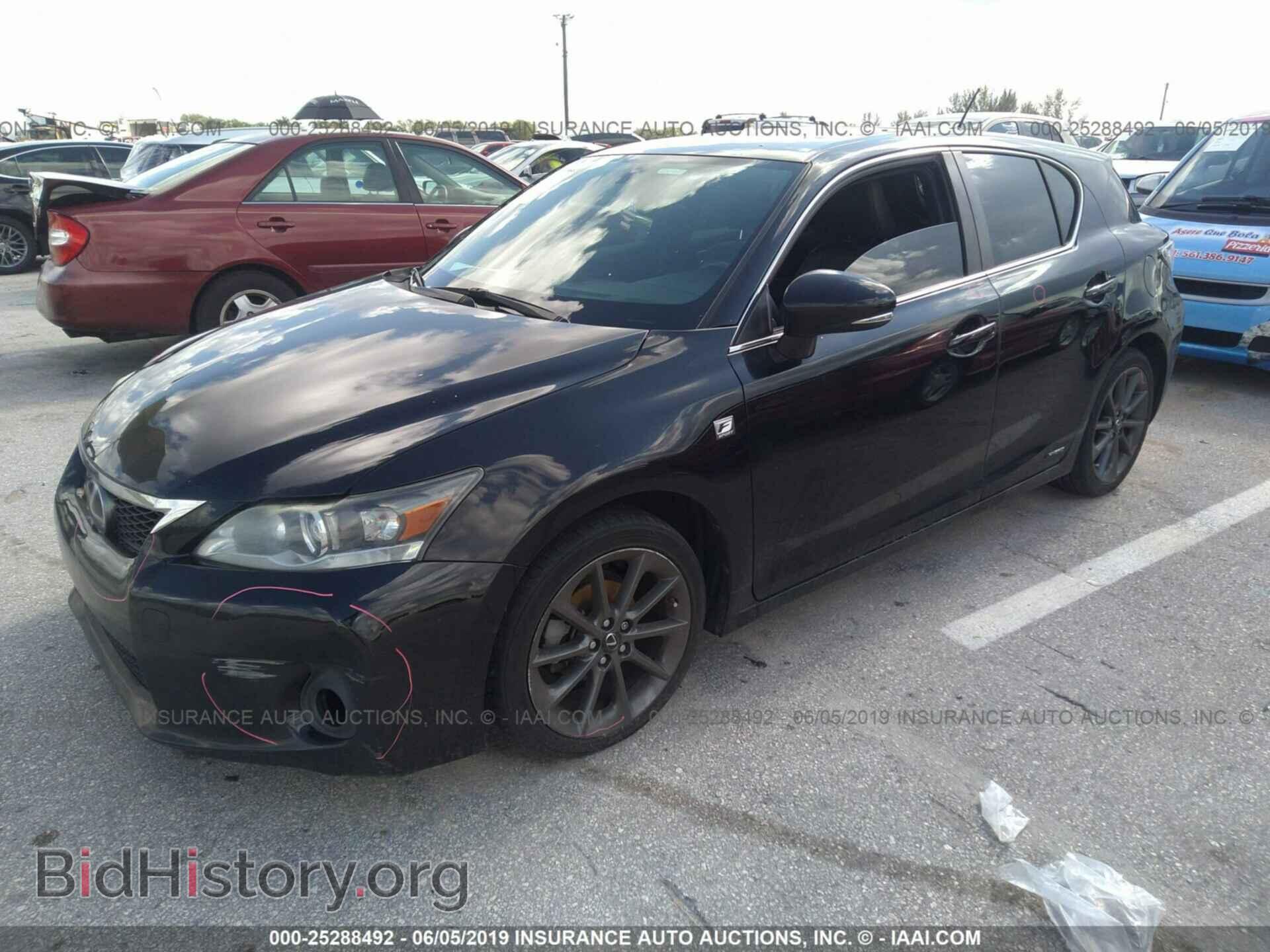 2012 LEXUS CT - VIN: JTHKD5BHXC2089497 - Фото 2