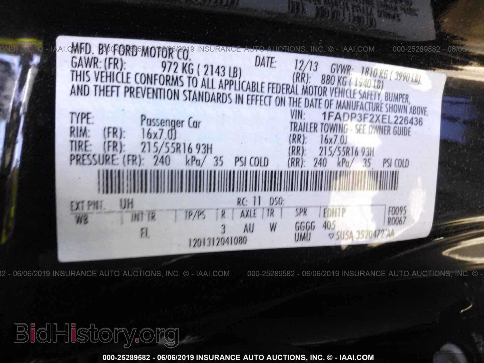 2014 FORD FOCUS - VIN: 1FADP3F2XEL226436 - Photo 9