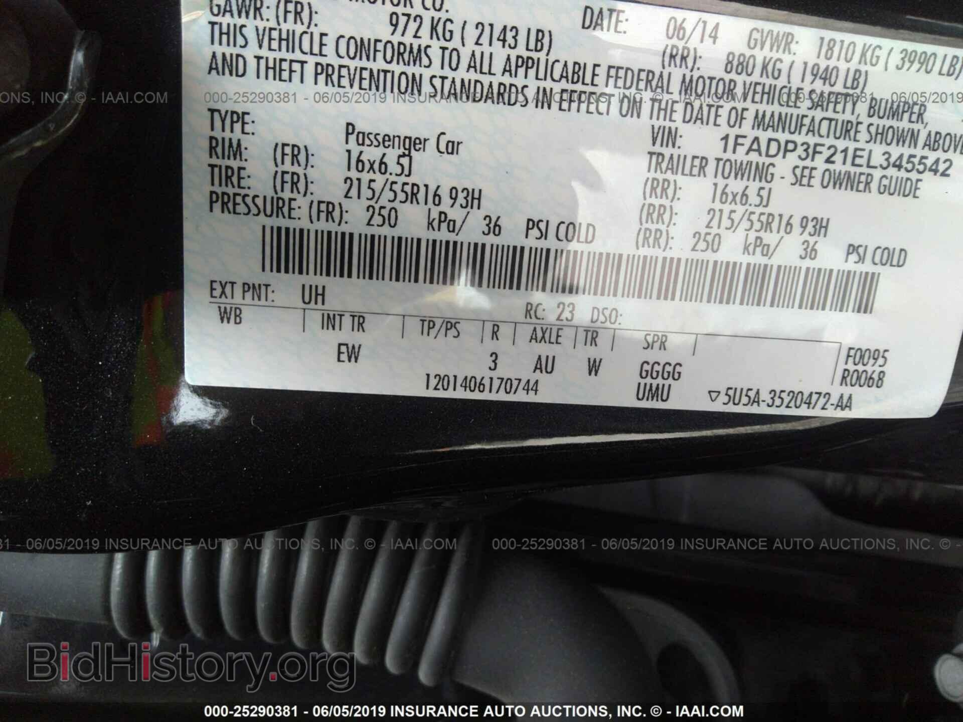 2014 FORD FOCUS - VIN: 1FADP3F21EL345542 - Photo 9