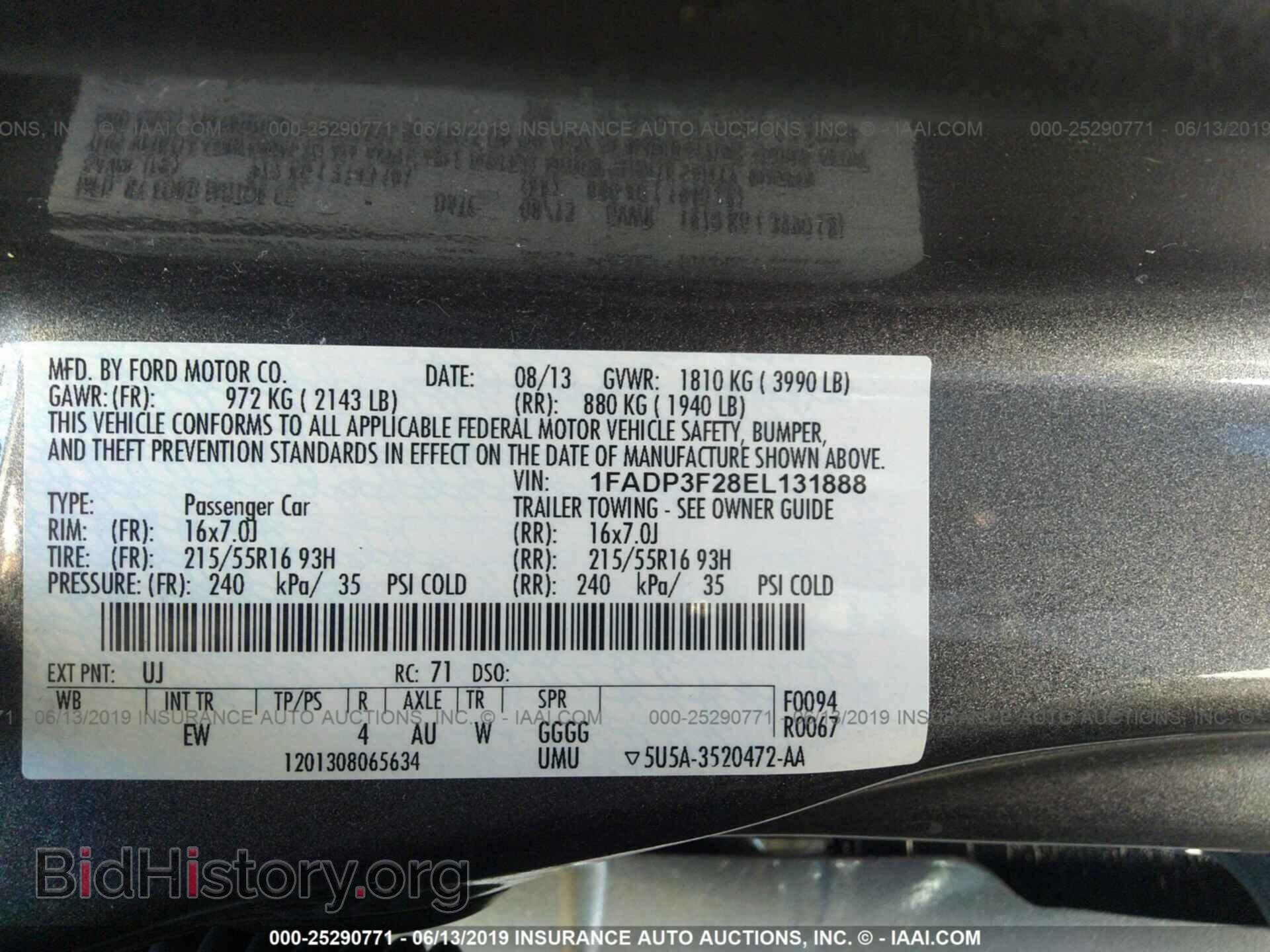 2014 FORD FOCUS - VIN: 1FADP3F28EL131888 - Photo 9