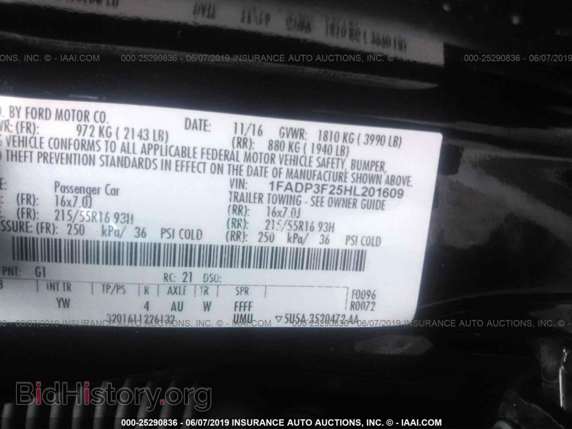 2017 FORD FOCUS - VIN: 1FADP3F25HL201609 - Photo 9