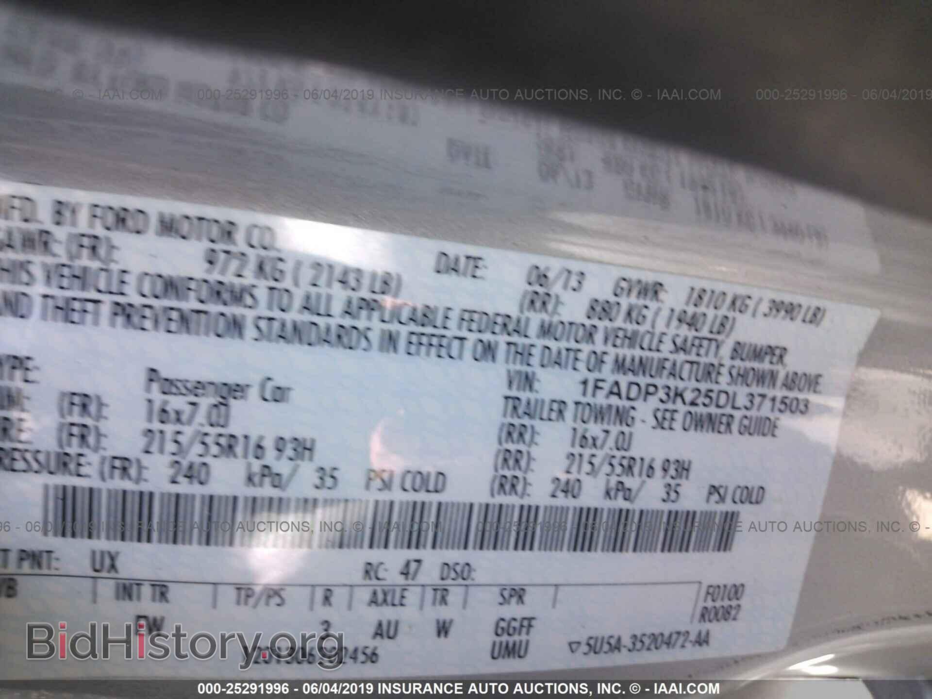 2013 FORD FOCUS - VIN: 1FADP3K25DL371503 - Photo 9