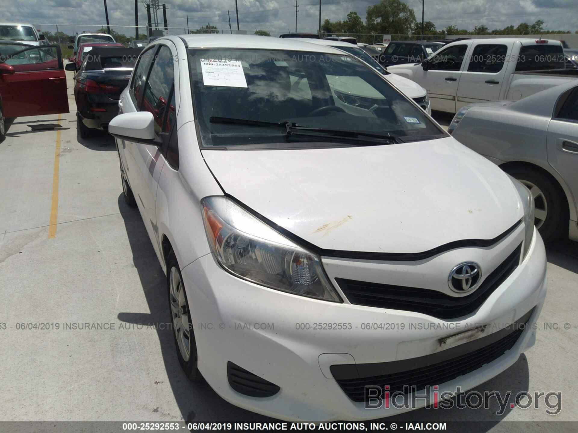 Photo JTDKTUD33CD526406 - TOYOTA YARIS 2012