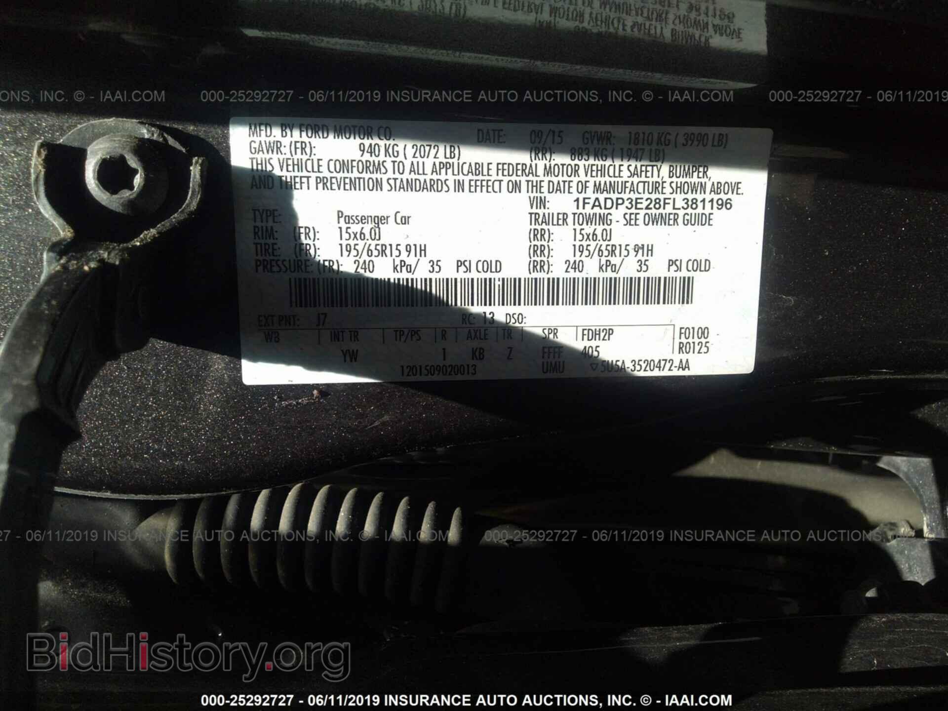 2015 FORD FOCUS - VIN: 1FADP3E28FL381196 - Photo 9