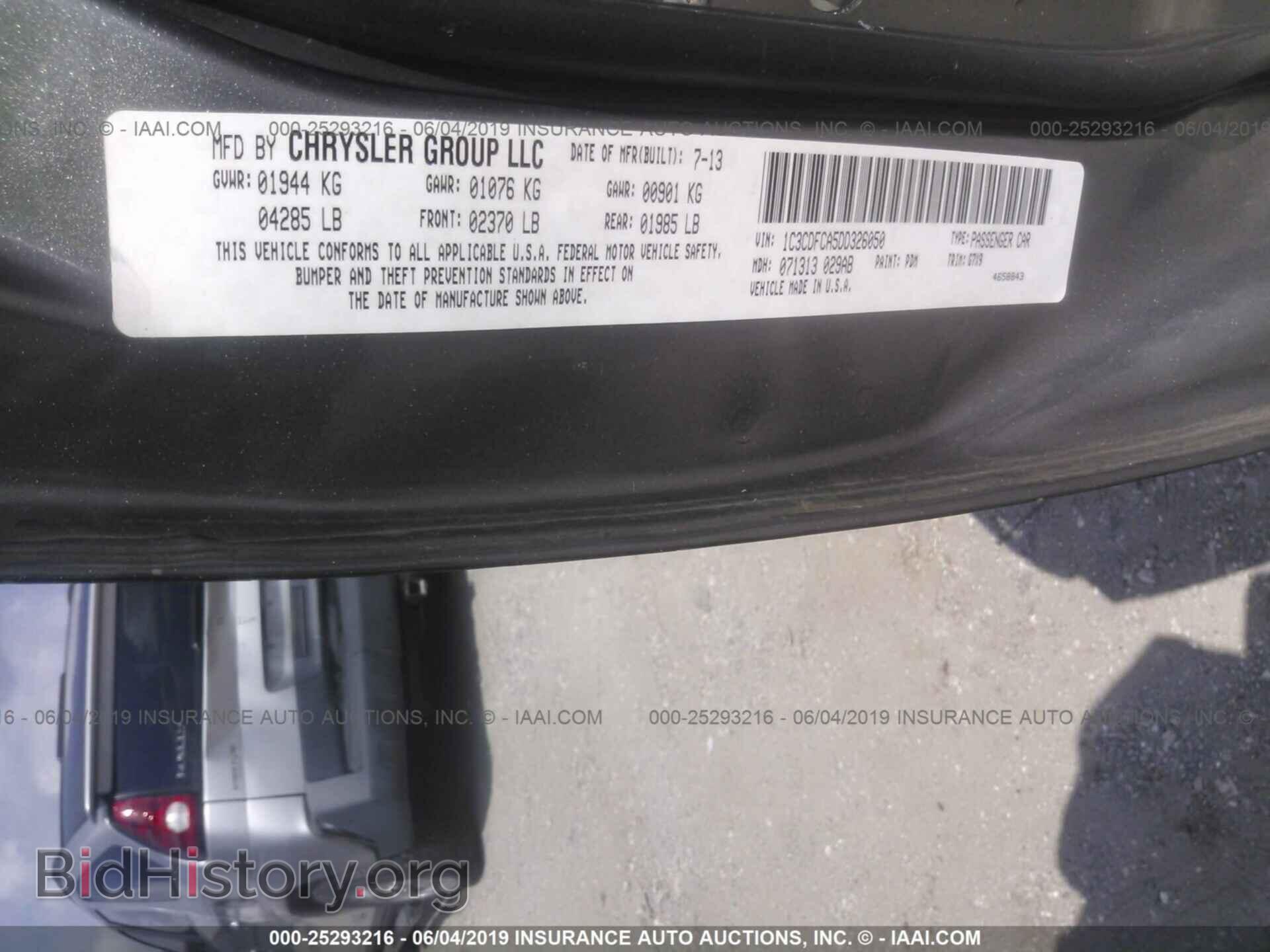 2013 DODGE DART - VIN: 1C3CDFCA5DD326050 - Photo 9