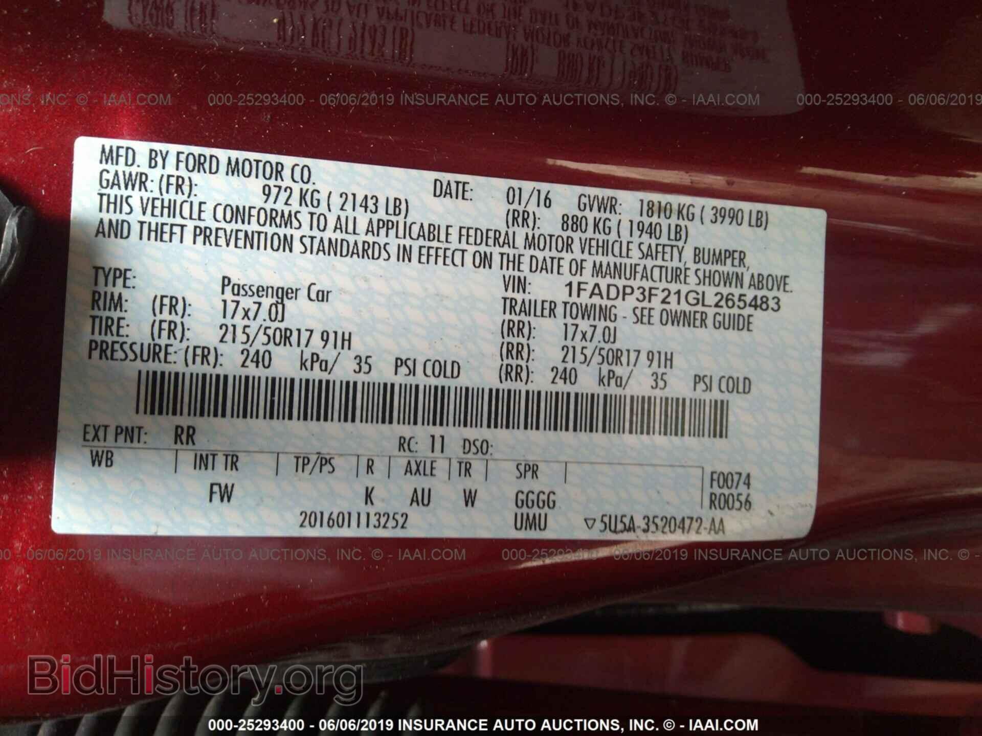 2016 FORD FOCUS - VIN: 1FADP3F21GL265483 - Photo 9