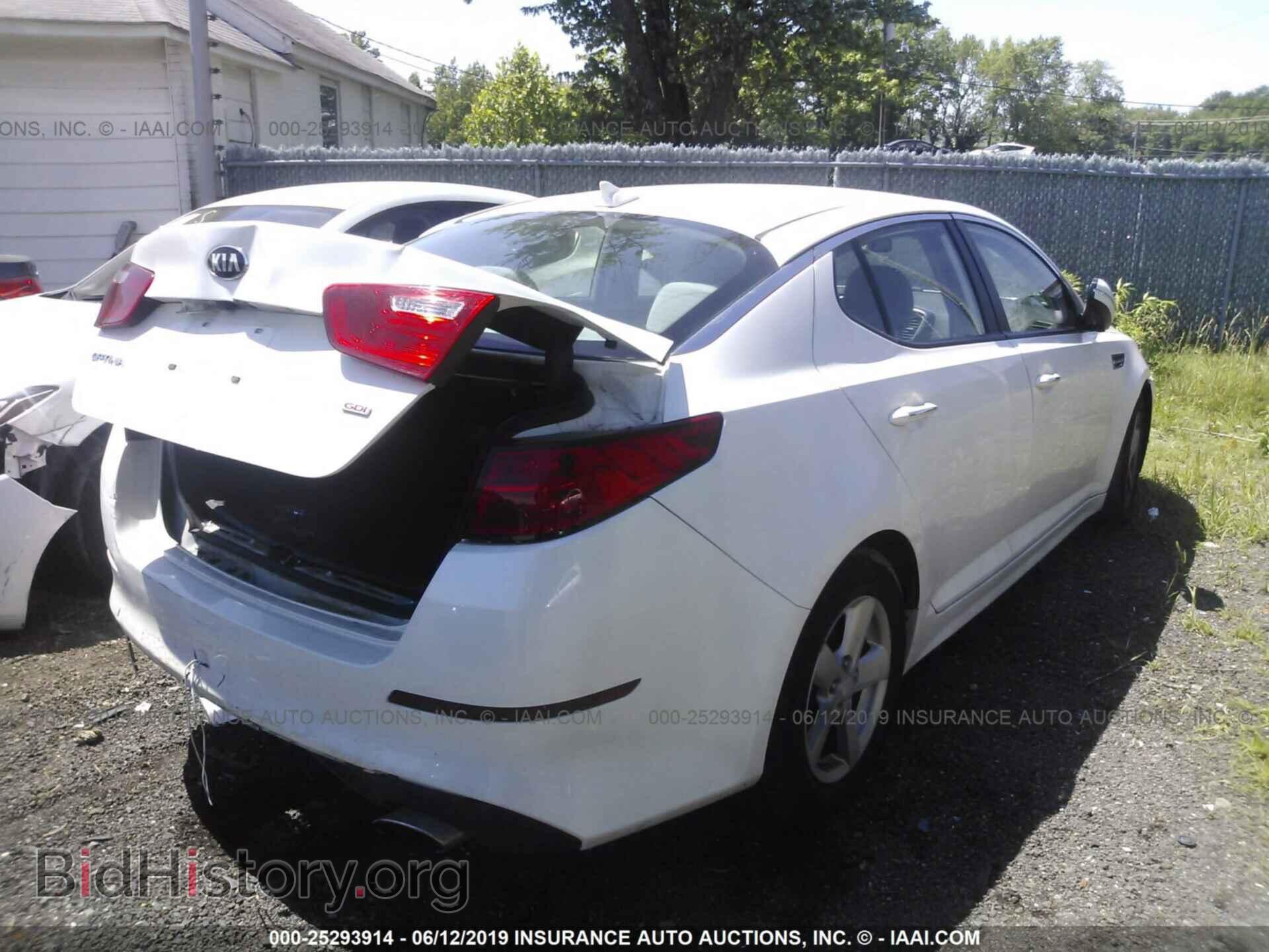 2015 KIA OPTIMA - VIN: KNAGM4A72F5640516 - Фото 4