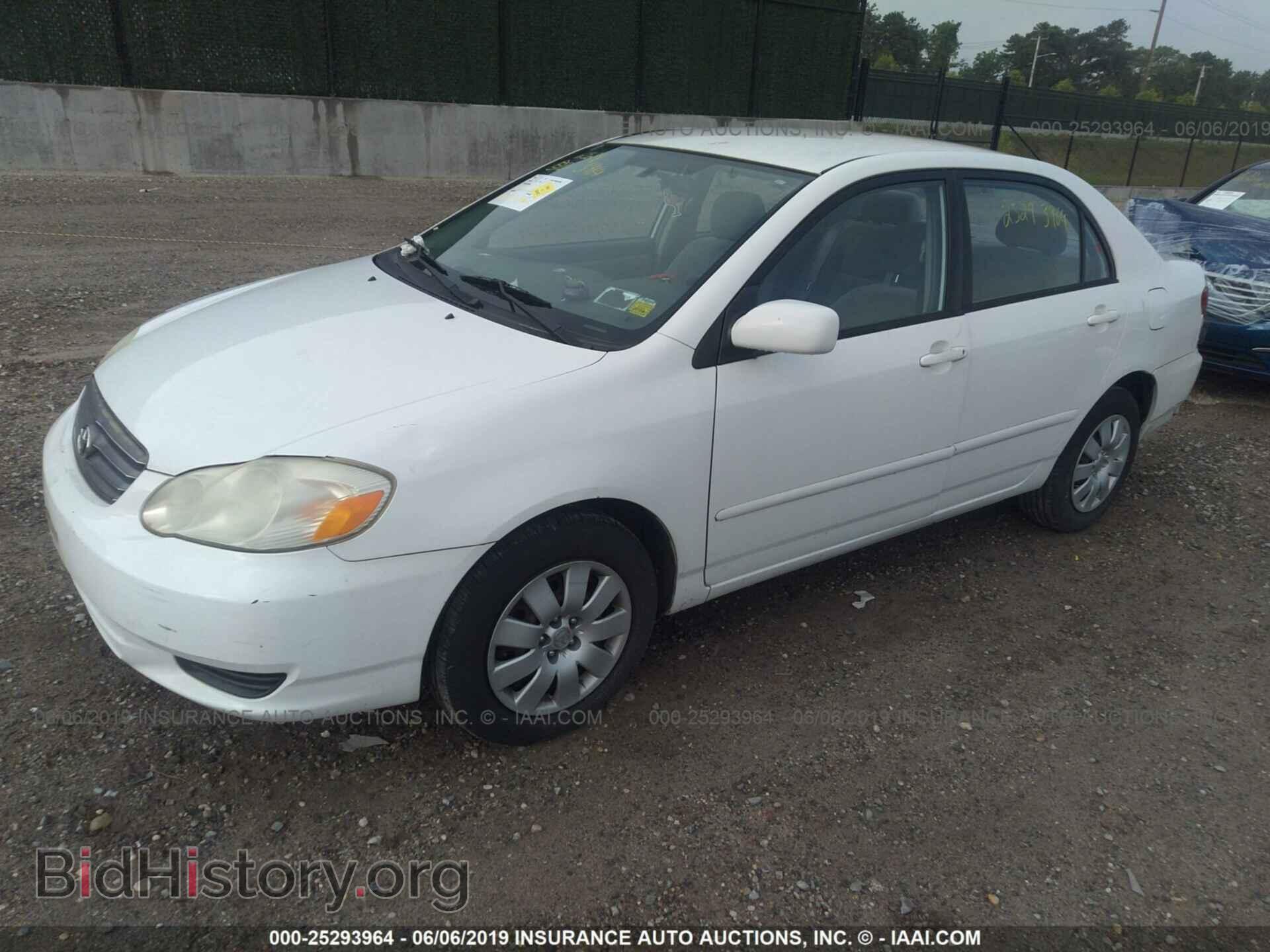 2003 TOYOTA COROLLA - VIN: 2T1BR32E03C063263 - Фото 2