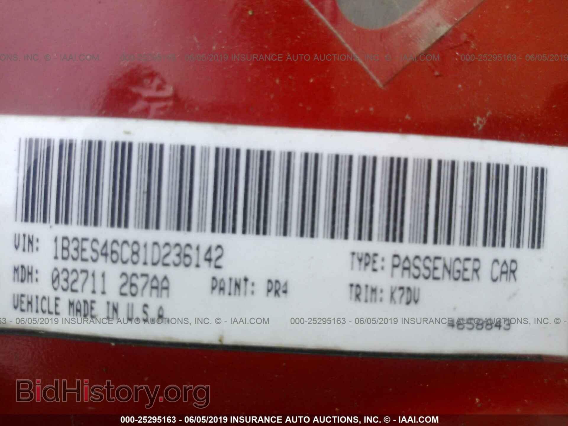 2001 DODGE NEON - VIN: 1B3ES46C81D236142 - Photo 9