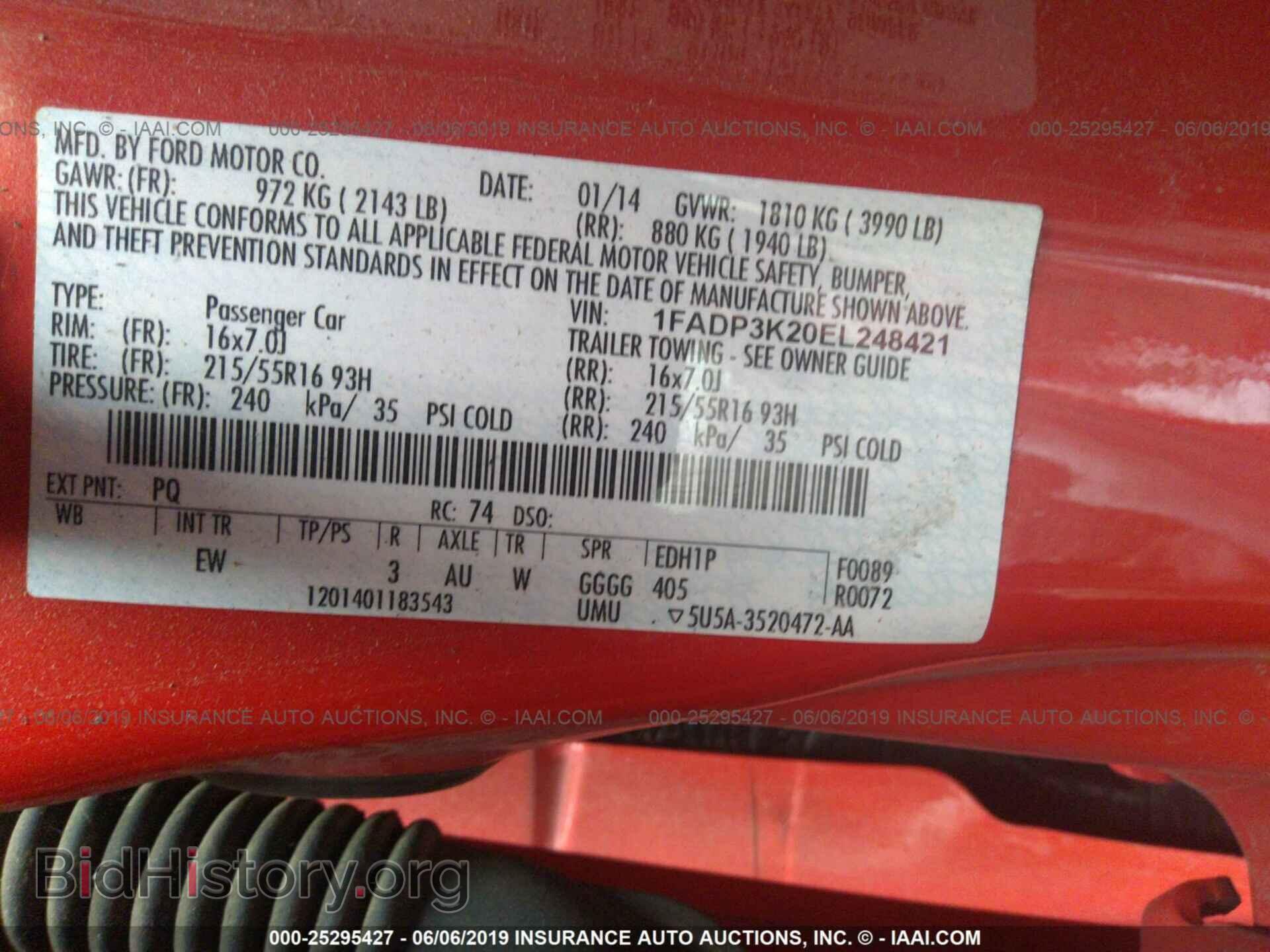 2014 FORD FOCUS - VIN: 1FADP3K20EL248421 - Photo 9