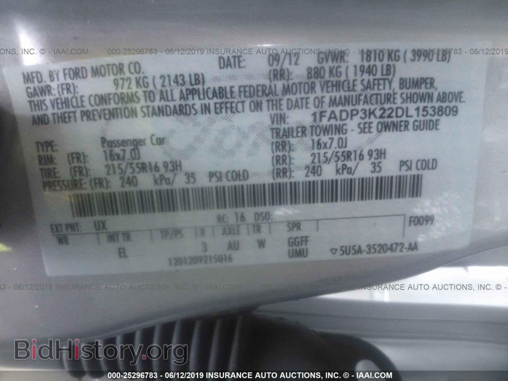 2013 FORD FOCUS - VIN: 1FADP3K22DL153809 - Photo 9