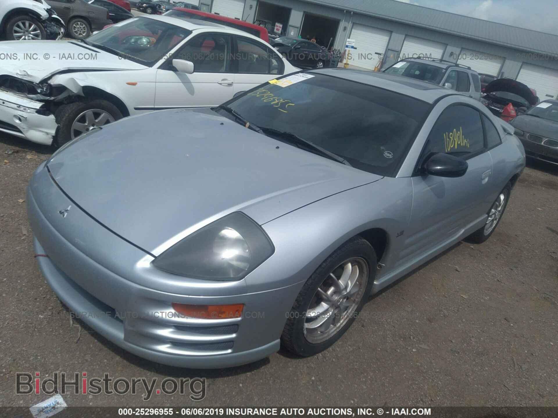 2002 MITSUBISHI ECLIPSE - VIN: 4A3AC54H62E099385 - Фото 2