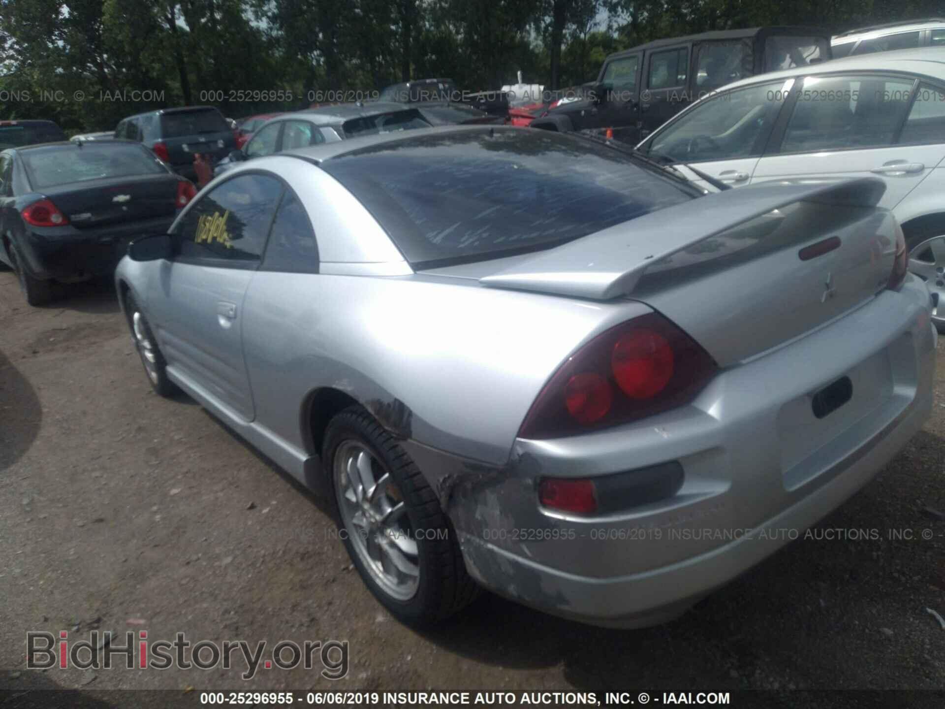 2002 MITSUBISHI ECLIPSE - VIN: 4A3AC54H62E099385 - Фото 3