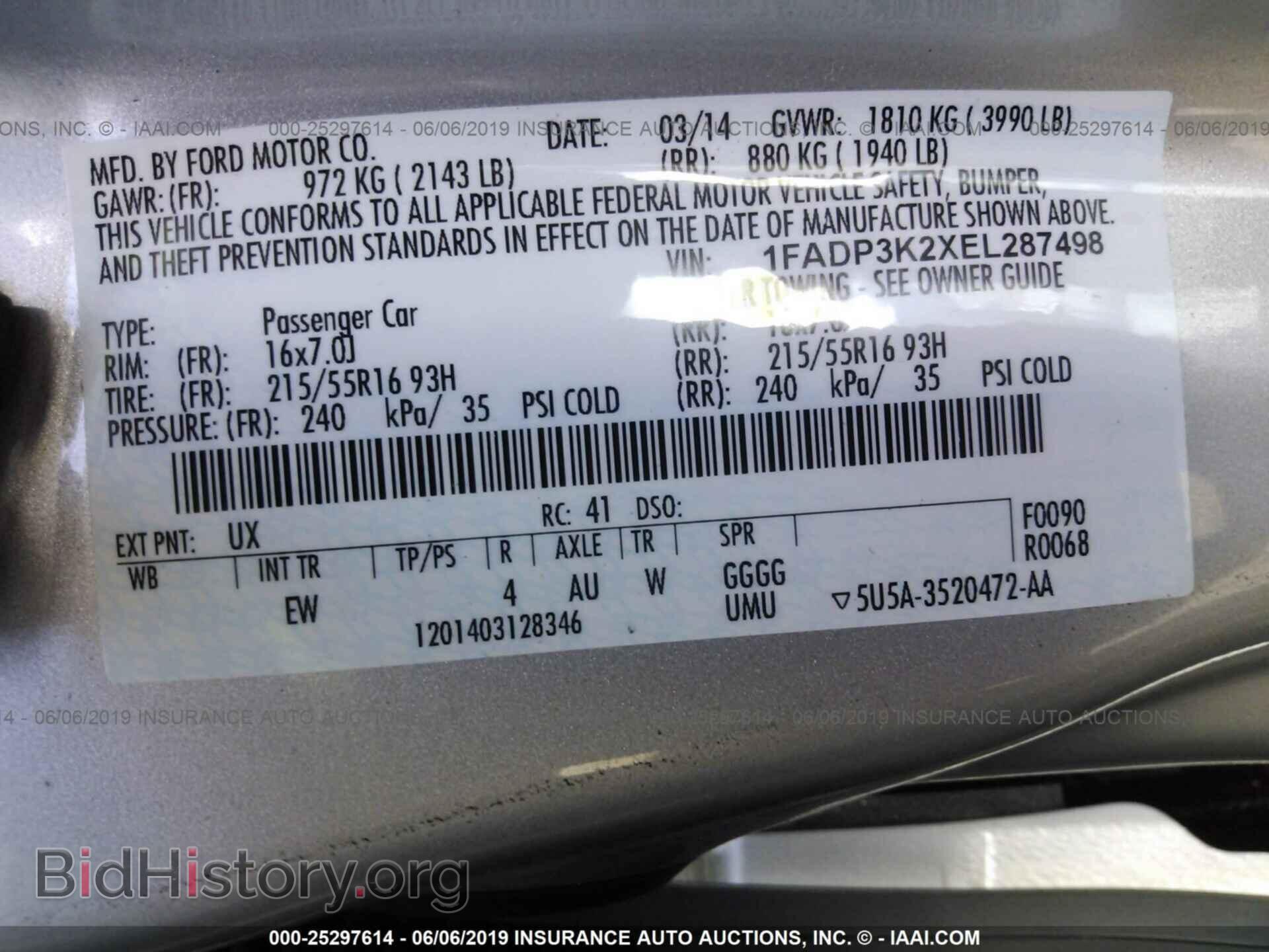 2014 FORD FOCUS - VIN: 1FADP3K2XEL287498 - Photo 9