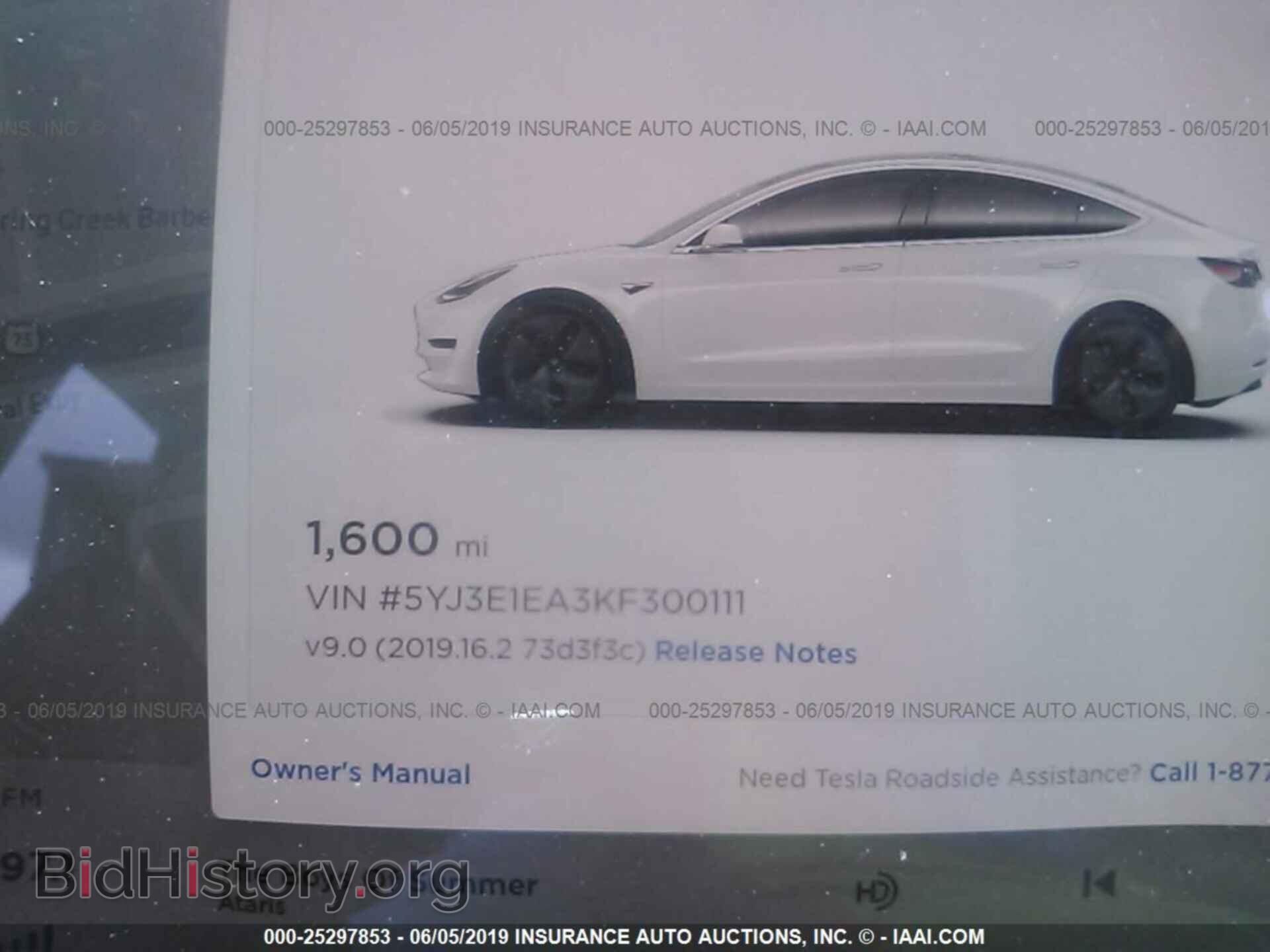 2019 TESLA MODEL 3 - VIN: 5YJ3E1EA3KF300111 - Фото 7