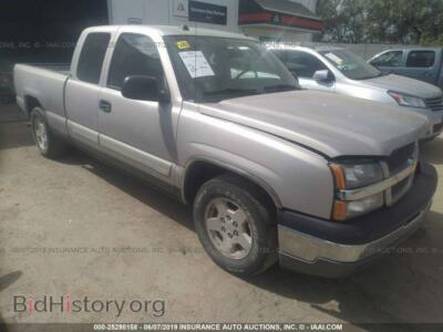 2005 Chevrolet SILVERADO C1500, silver — VIN 2GCEC19T351152785, IAAI