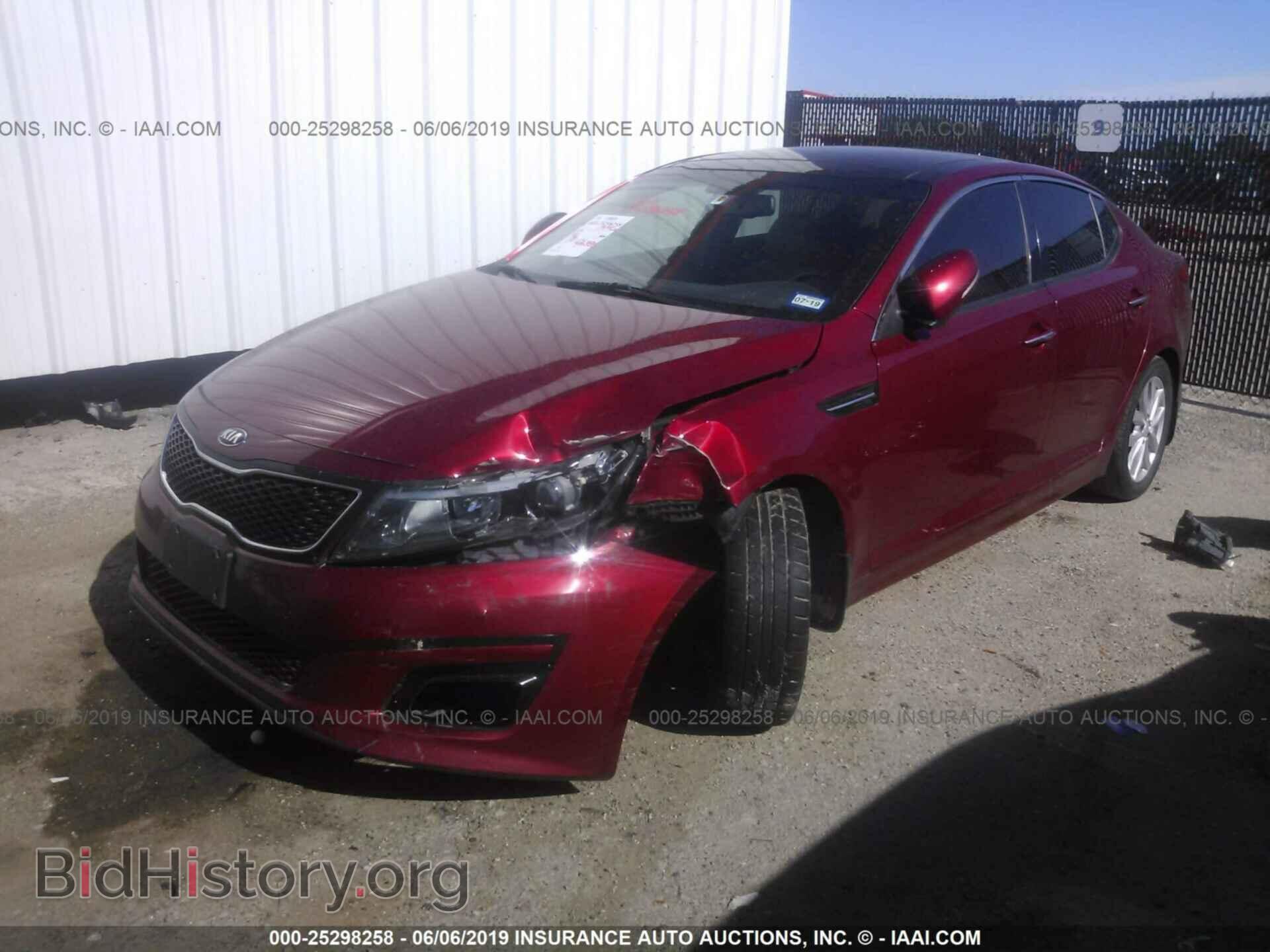 2015 KIA OPTIMA - VIN: 5XXGN4A76FG501047 - Фото 2