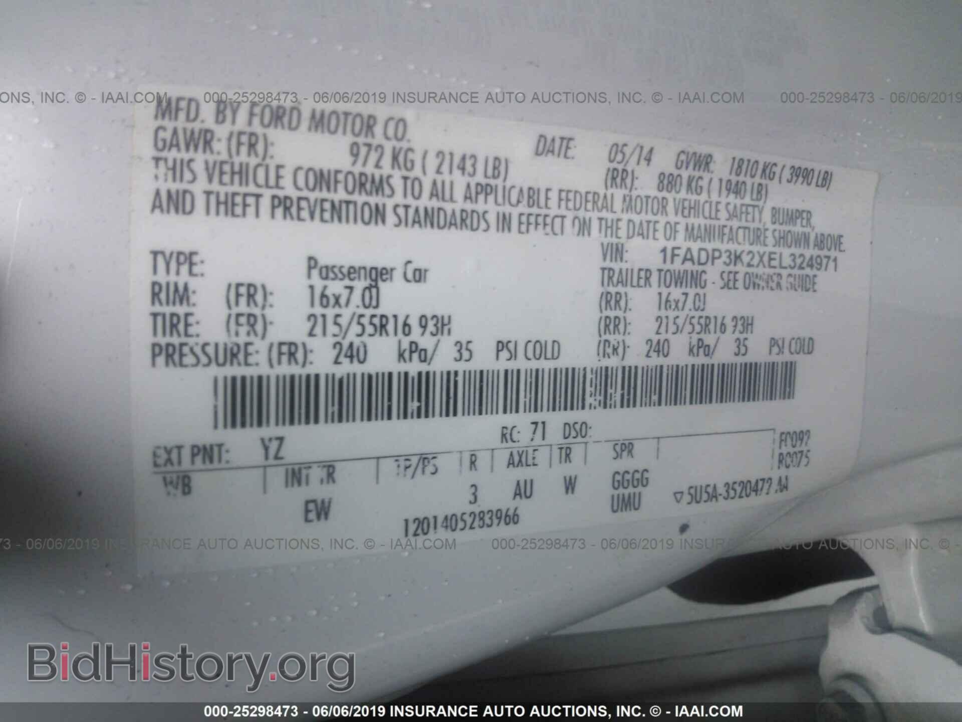 2014 FORD FOCUS - VIN: 1FADP3K2XEL324971 - Photo 9