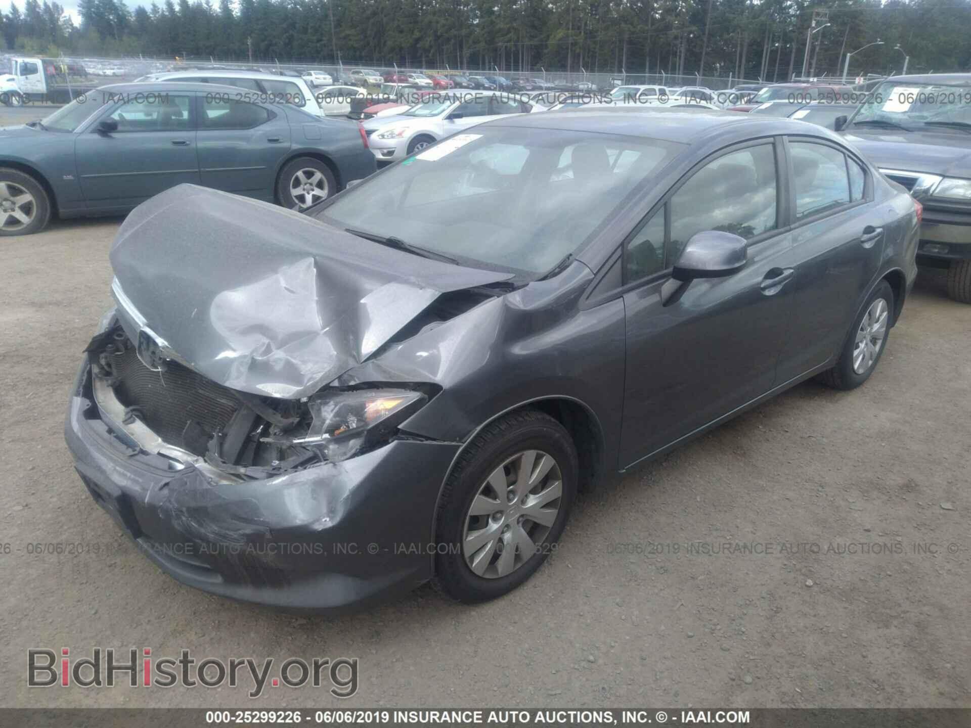 2012 HONDA CIVIC - VIN: 2HGFB2F53CH524036 - Фото 2