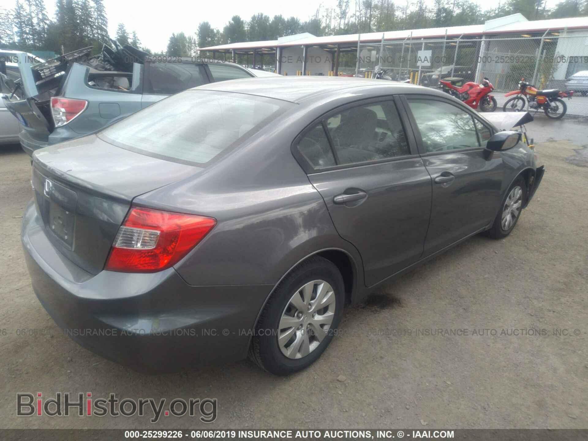2012 HONDA CIVIC - VIN: 2HGFB2F53CH524036 - Фото 4