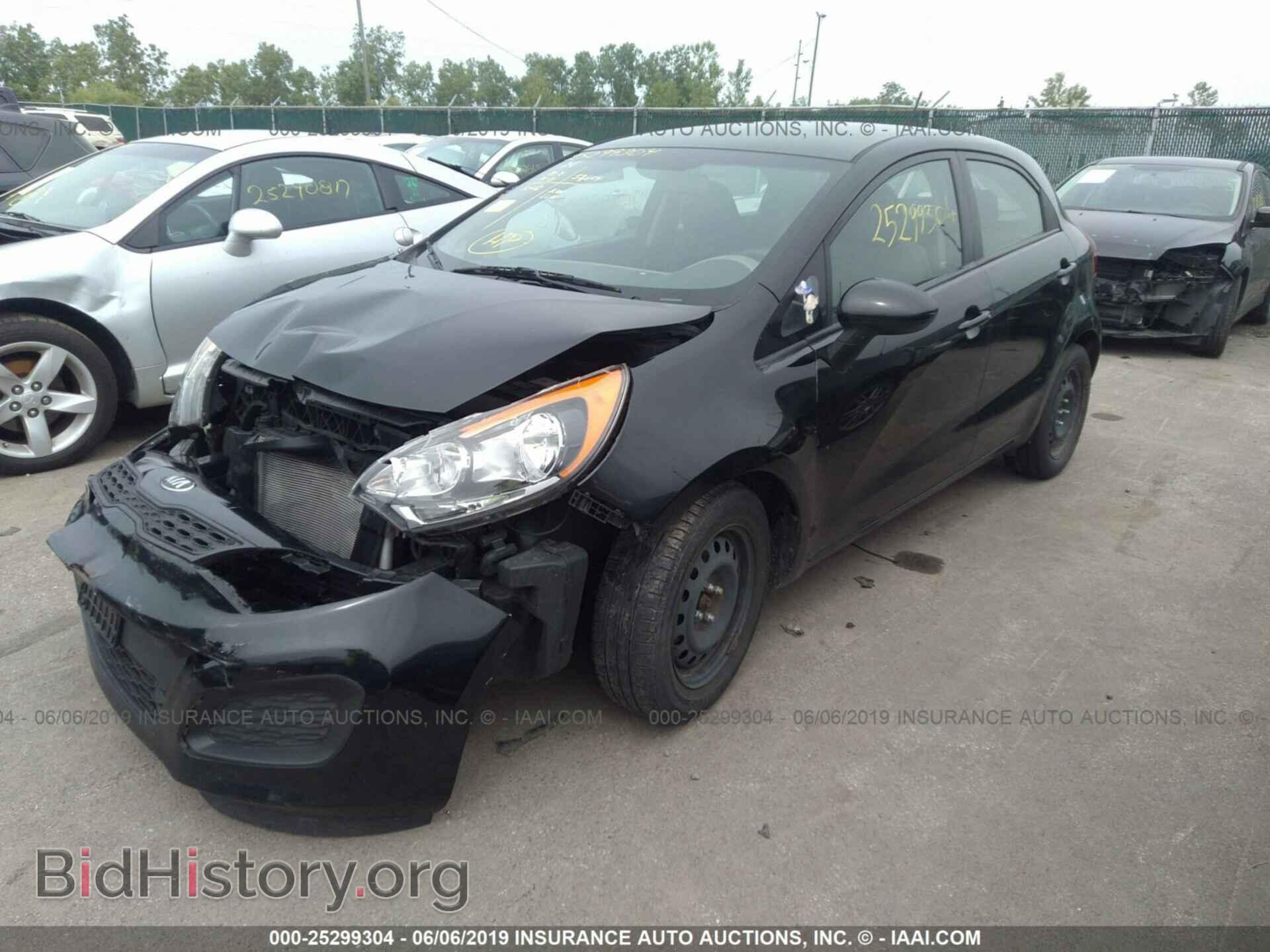 2014 KIA RIO - VIN: KNADM5A34E6358487 - Фото 2