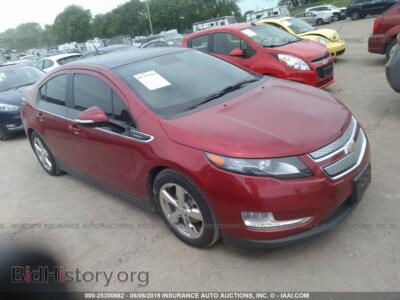 2012 Chevrolet VOLT, red — VIN 1G1RD6E48CU103151, IAAI