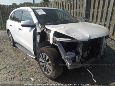 2014 Acura MDX, white — VIN 5FRYD4H42EB045602, IAAI