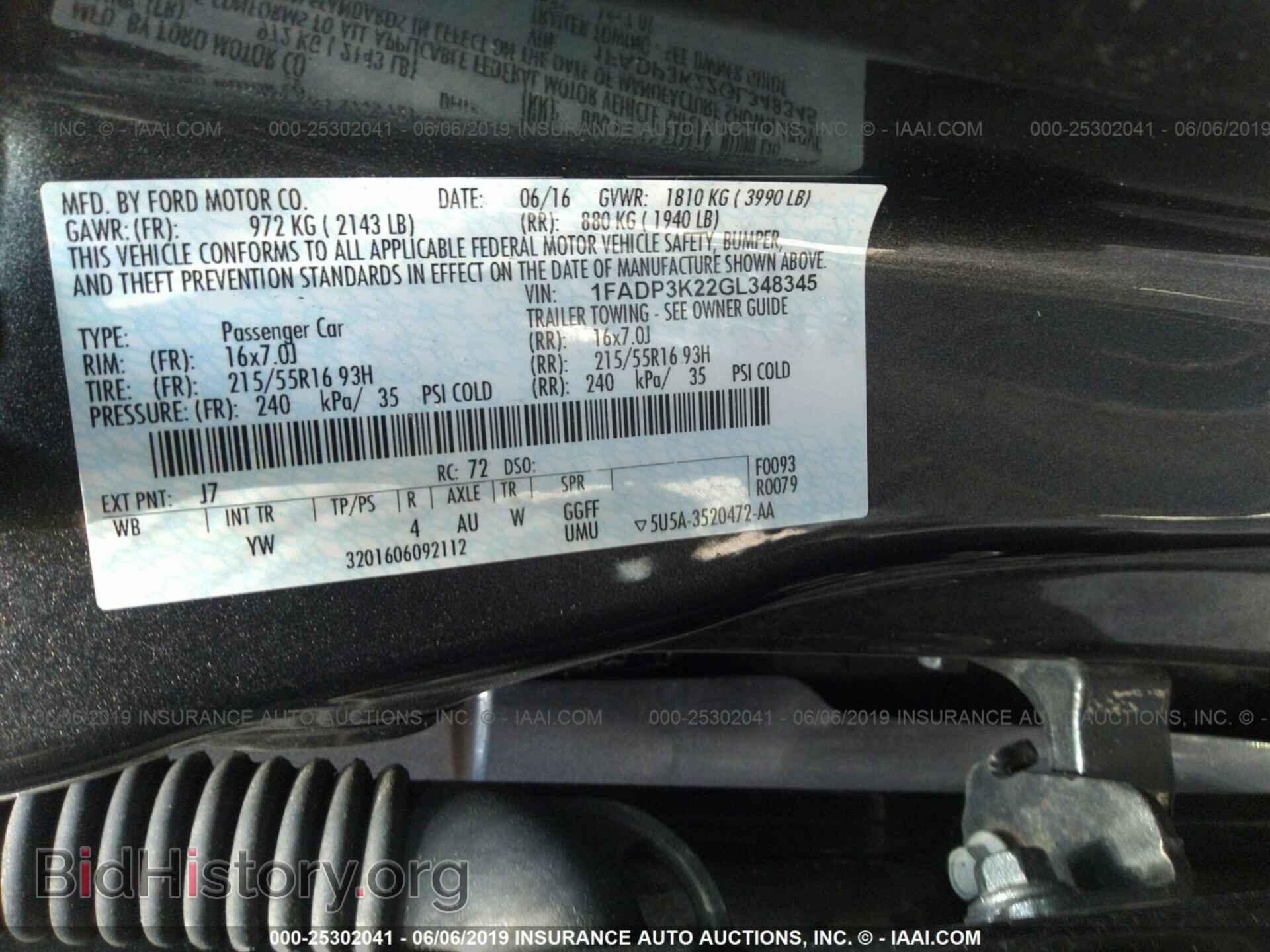 2016 FORD FOCUS - VIN: 1FADP3K22GL348345 - Photo 9