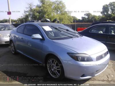 2008 Toyota SCION TC, light blue — VIN JTKDE167780246593, IAAI