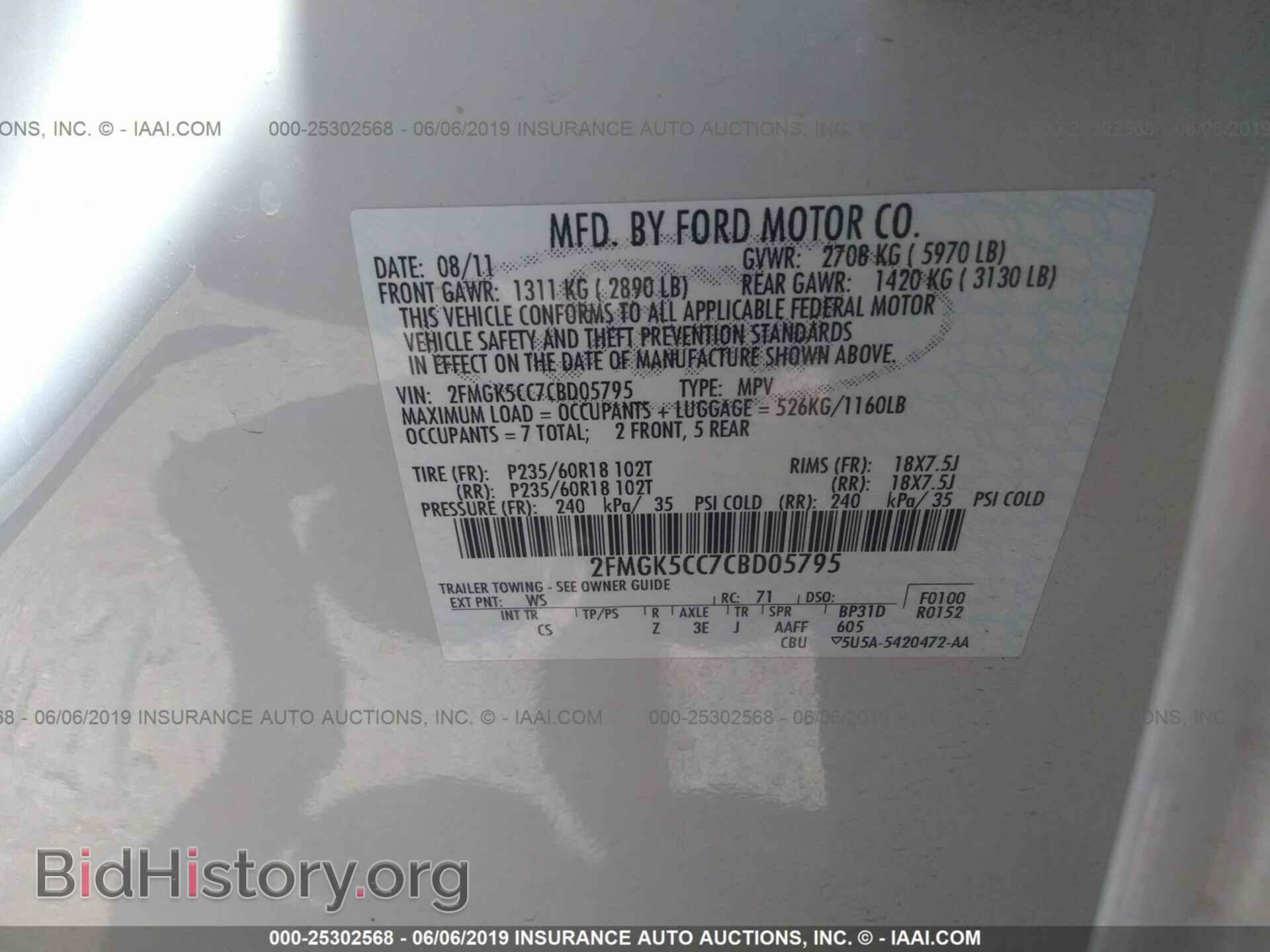 2012 FORD FLEX - VIN: 2FMGK5CC7CBD05795 - Photo 9