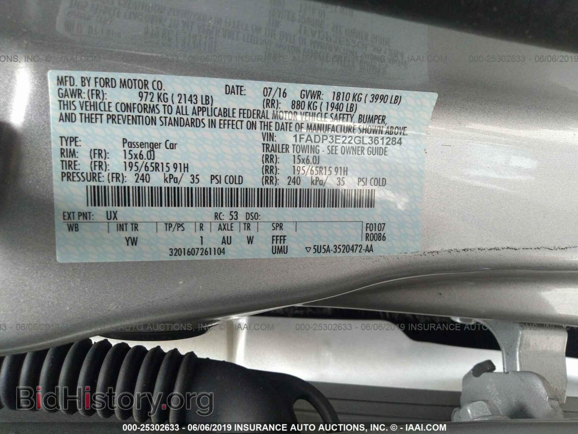 2016 FORD FOCUS - VIN: 1FADP3E22GL361284 - Photo 9