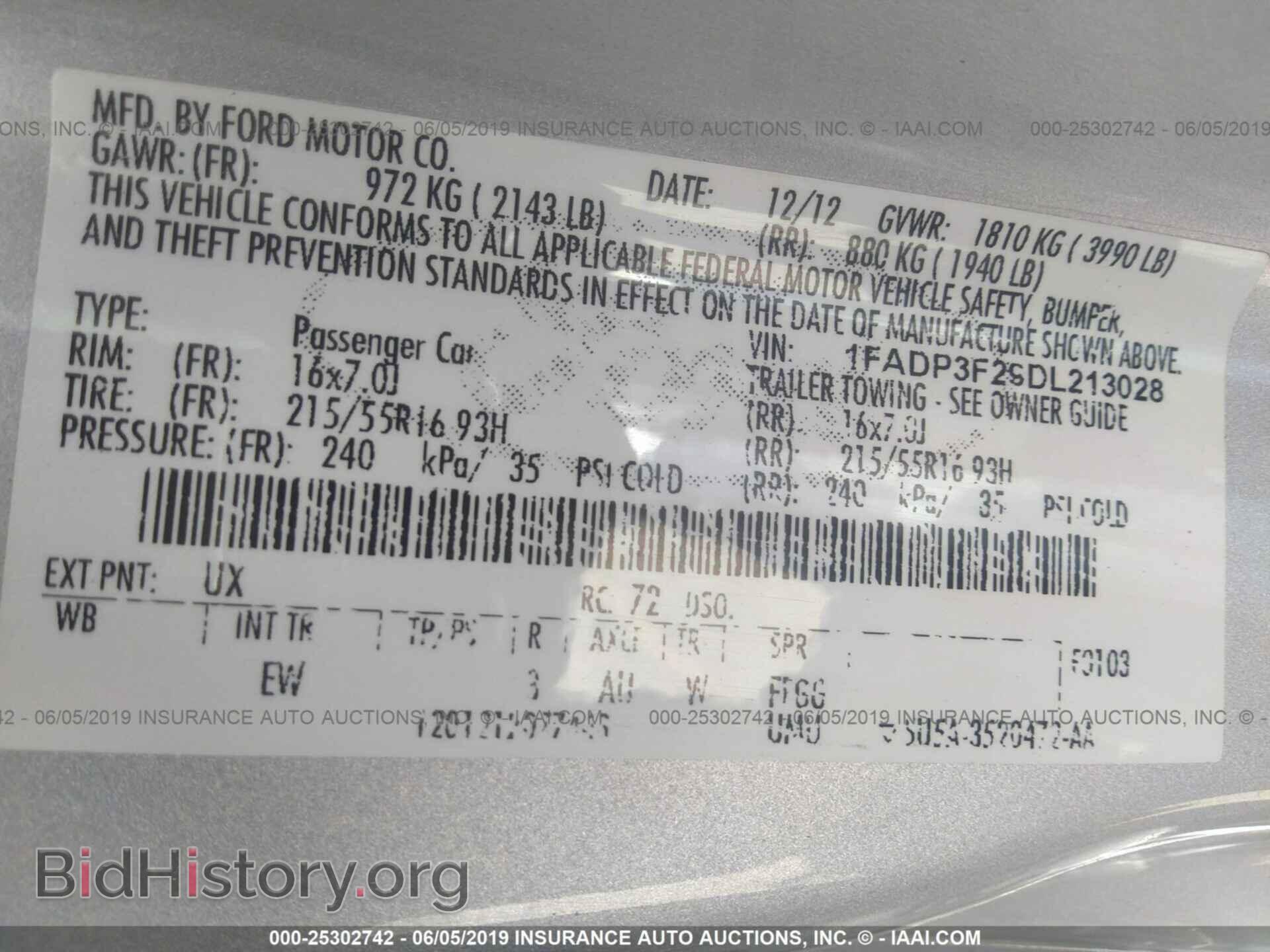 2013 FORD FOCUS - VIN: 1FADP3F29DL213028 - Photo 9