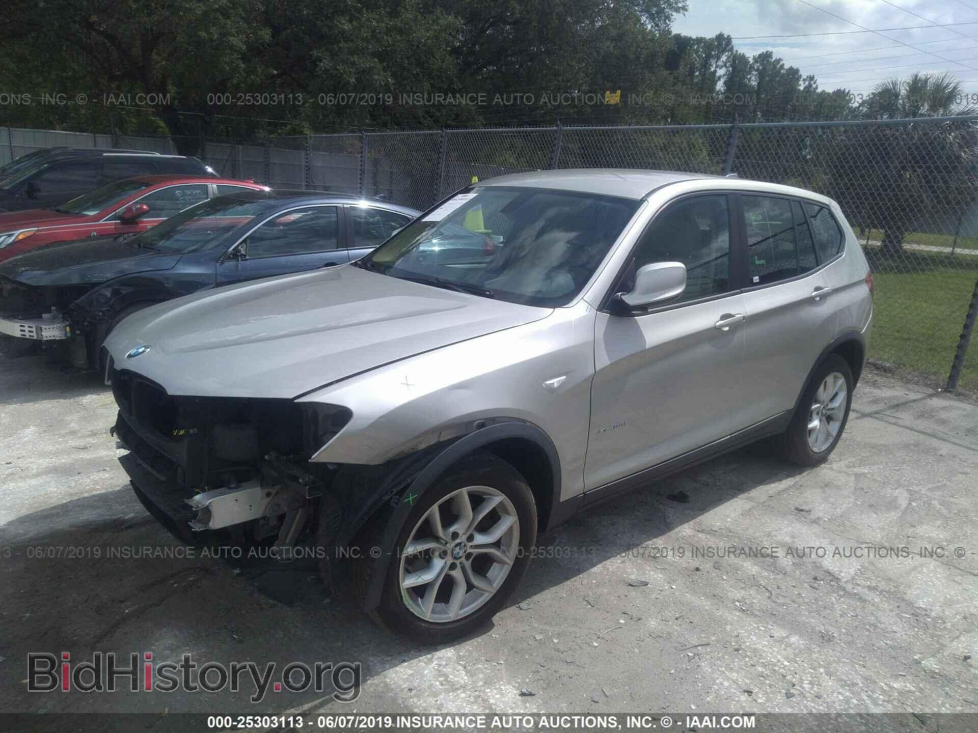 2013 BMW X3 - VIN: 5UXWX9C5XD0D01335 - Фото 2