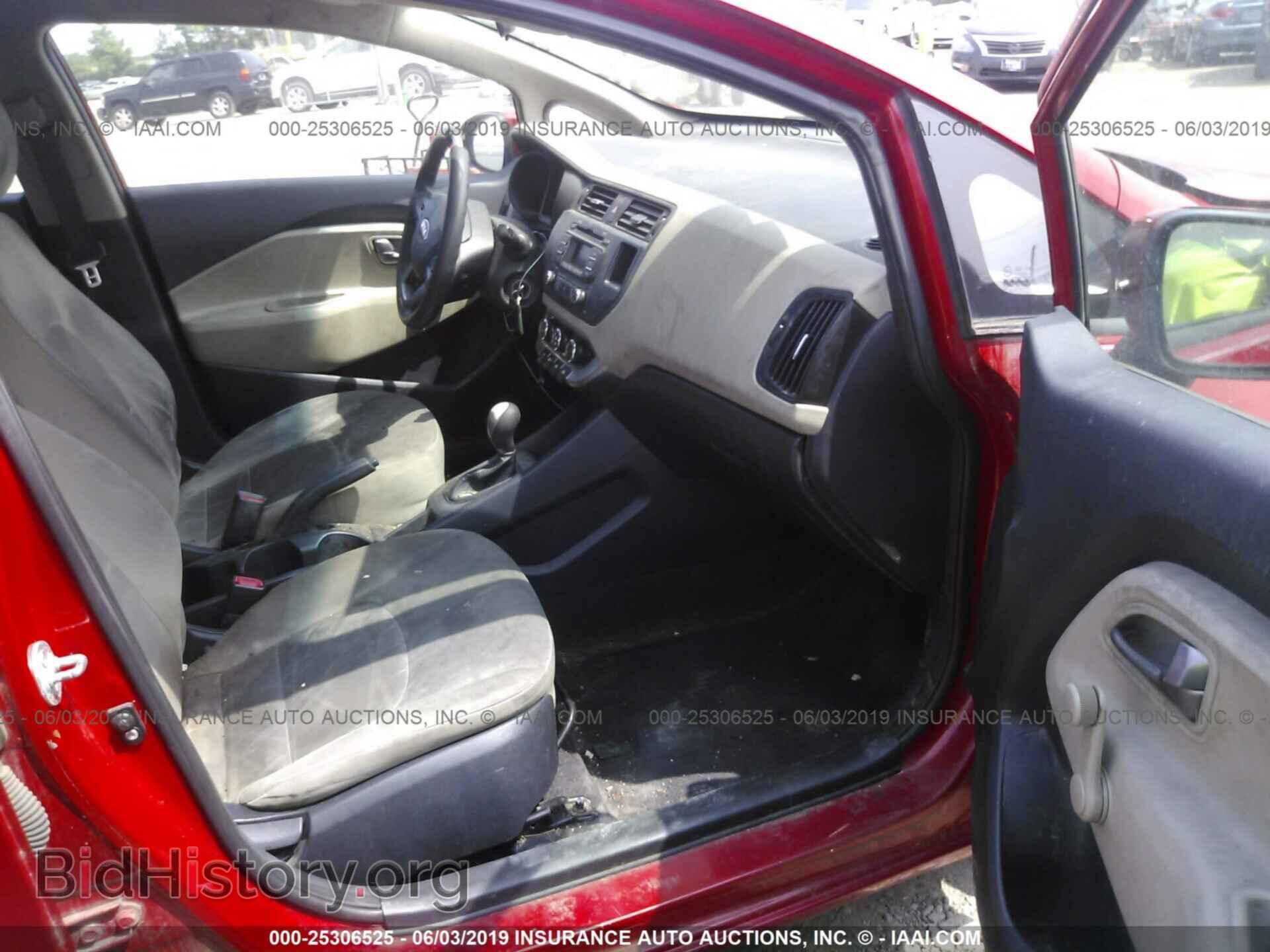 2013 KIA RIO - VIN: KNADM4A35D6243860 - Фото 5