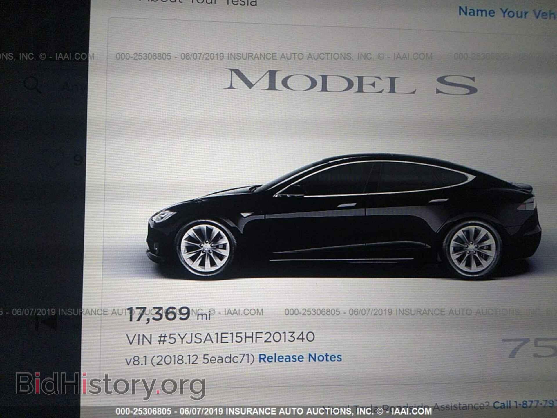 2017 TESLA MODEL S - VIN: 5YJSA1E15HF201340 - Photo 7